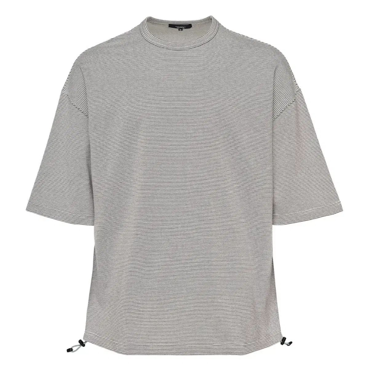 コム・デ・ギャルソン オム オーバーサイズ ストライプ ジャージ Tシャツ XL