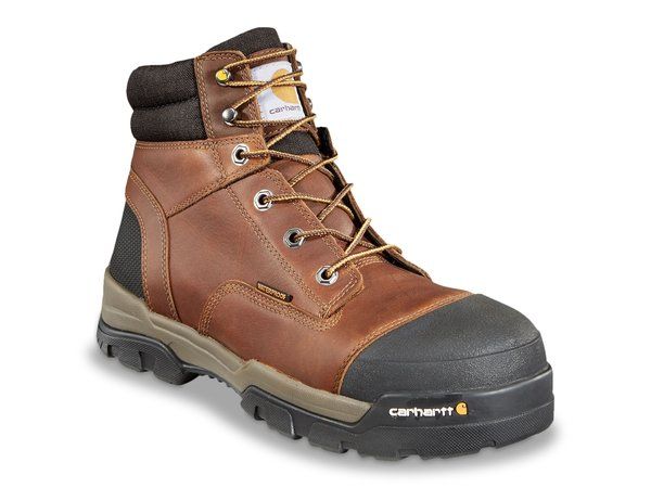カーハート メンズ シューズ ブーツ・レインブーツ Carhartt Ground Force Waterproof Composite Toe Work Boot Dark Brown ブラウン