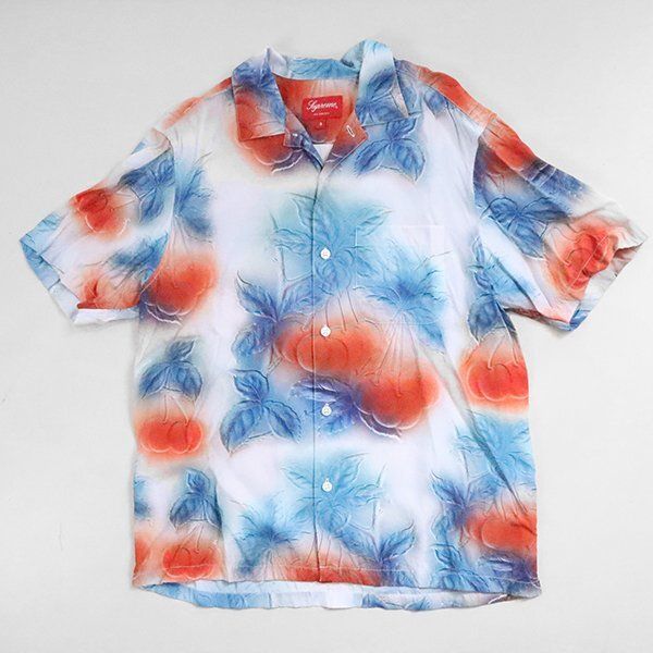 Supreme ◆23SS Cherries S/S Shirt チェリー アロハシャツ マルチ Sサイズ 半袖シャツ シュプリーム ◆ES13