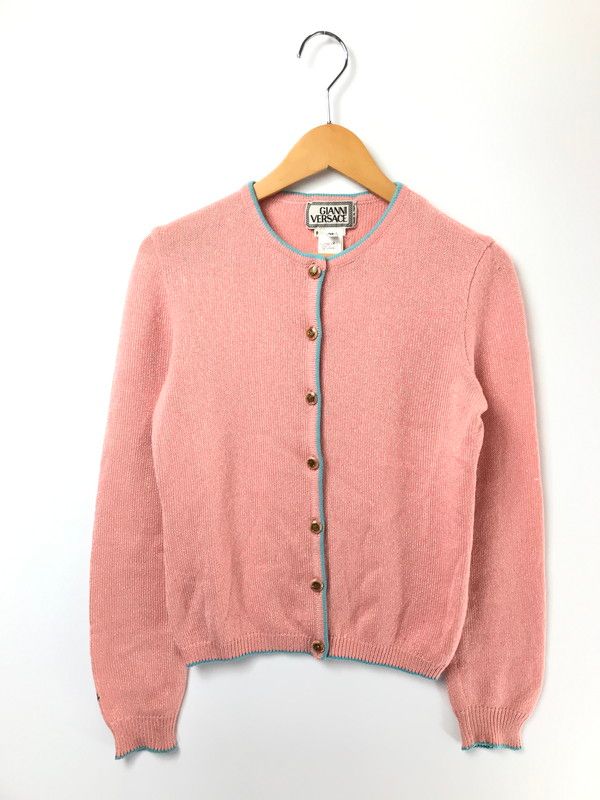 【中古品】 GIANNI VERSACE ジャンニ・ヴェルサーチ KNIT CARDIGAN ニット カーディガン イタリア製 トップス 【168-260621-rt-04-tagh】