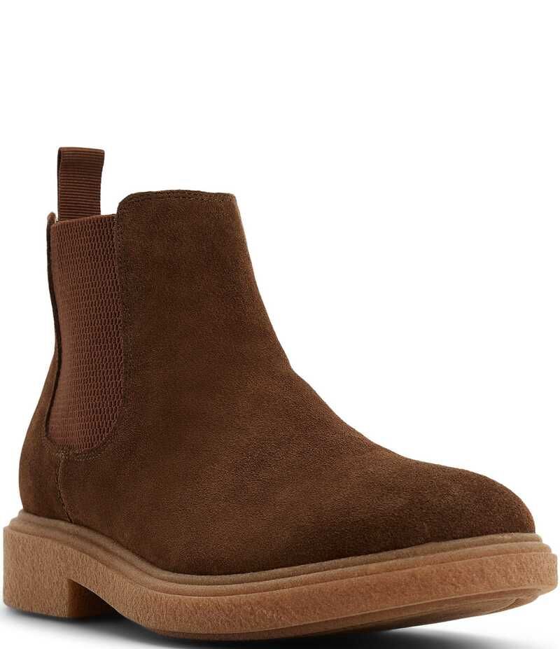 アルド メンズ シューズ ブーツ・レインブーツ チェルシーブーツ スエード チェルシー ブーツ ALDO Mens Zeddy Suede Chelsea Boots Light Brown ブラウン