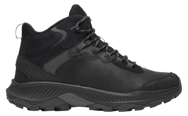 メレル メンズ シューズ ブーツ・レインブーツ レザー Merrell Menspeed Strike 2 Mid Leather Waterproof Hiking Boots Black ブラック