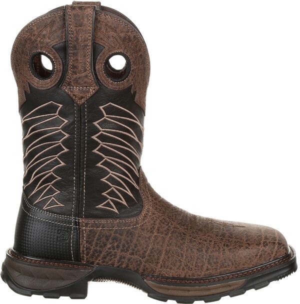 ドゥランゴ メンズ シューズ ブーツ・レインブーツ Tシャツ Durango Mensteel Toe Waterproof Western Boots Chocolate チョコレート