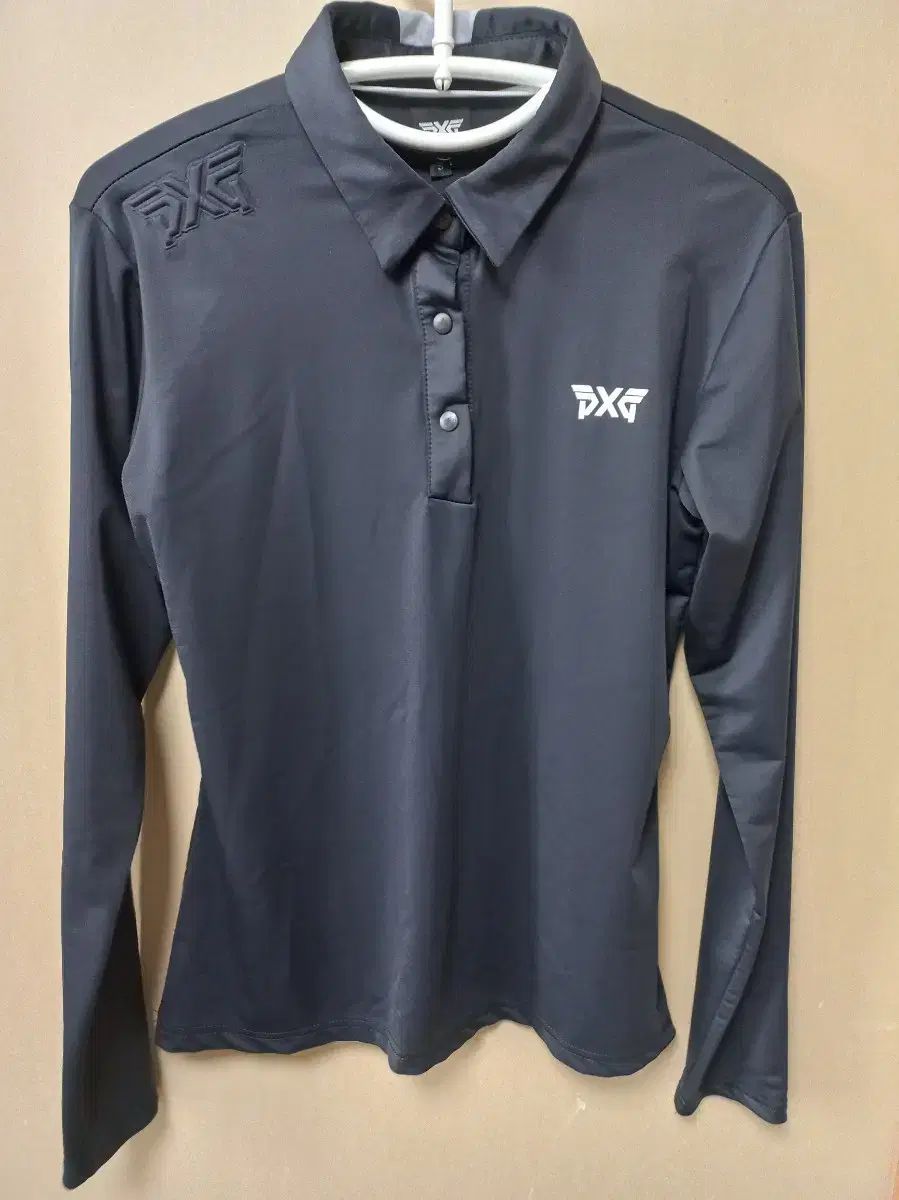 PXG 機能性 接触冷感 レディース ゴルフウェア 長袖 カラーTシャツ ブラック S(66)