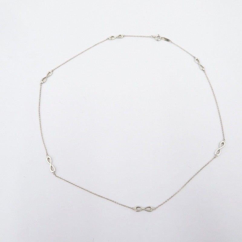 【瀬戸大橋店】 中古 Tiffany&co | ティファニー ネックレス インフィニティ エンドレス - シルバー 【135】