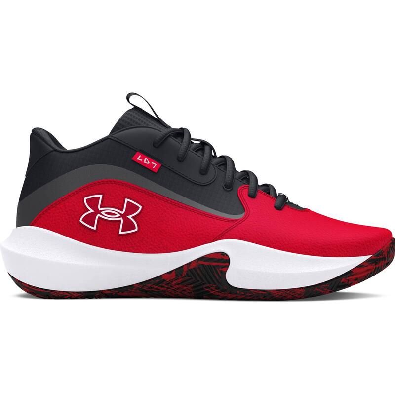 アンダーアーマー メンズ シューズ スニーカー ダウン Under Armour Lockdown 7 Mens Basketball Shoes Black Red ブラック