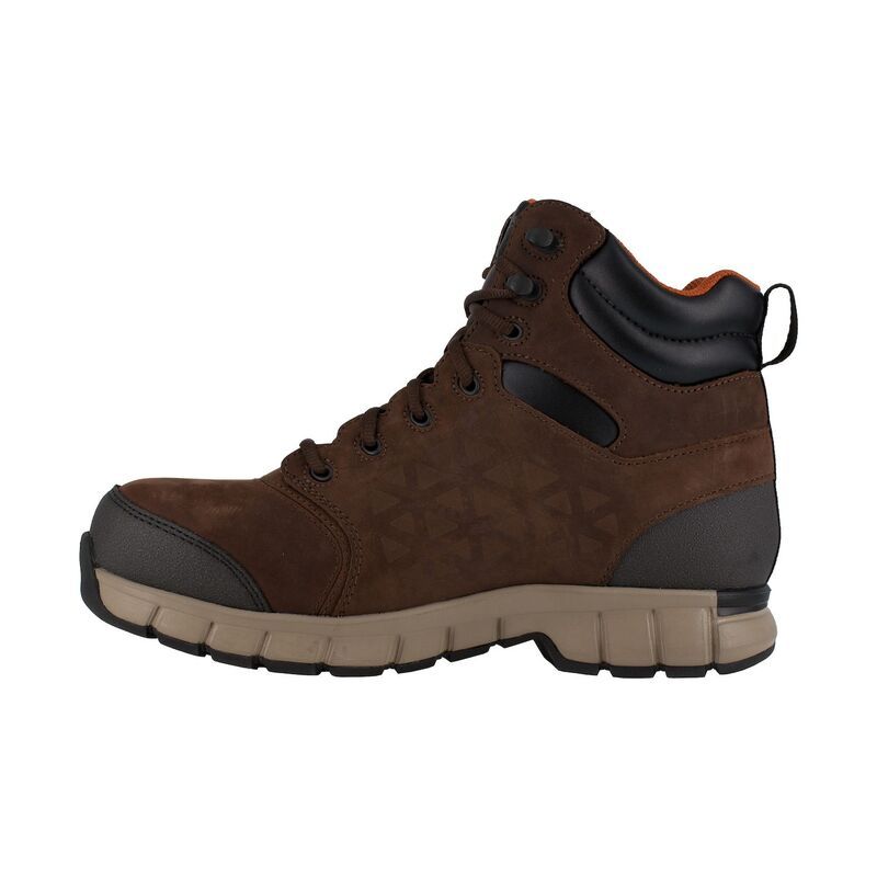 リーボック メンズ シューズ ブーツ・レインブーツ レザー Reebok Work Mens Leather Sublite Cushion Waterproof Composite Toe Boot - サムネイル