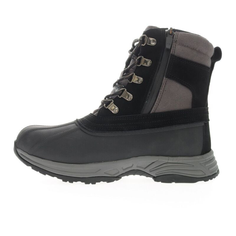 プロペット メンズ シューズ ブーツ・レインブーツ Propet Cortland Mens AllWeather Boots Black Gray ブラック - サムネイル