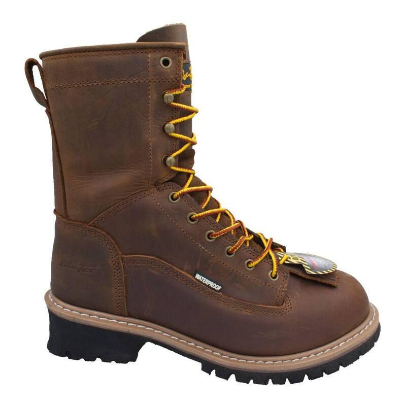 アドテック メンズ シューズ ブーツ・レインブーツ AdTec 1020 Mens CompositeToe Waterproof Work Boots Brown ブラウン