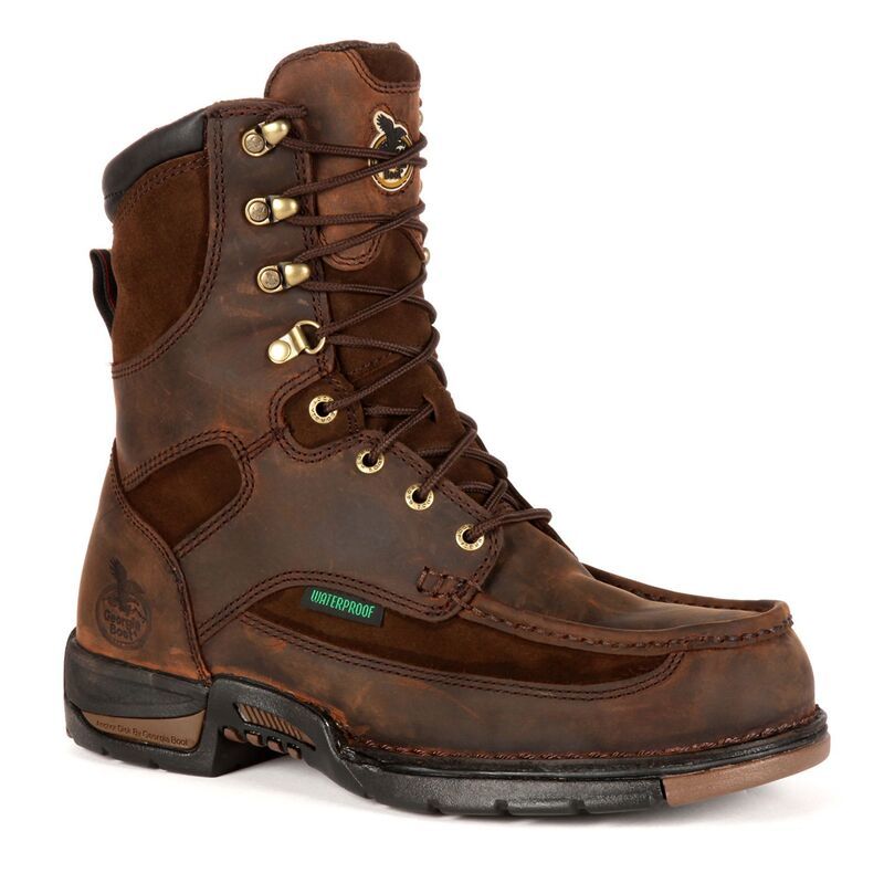 ジョージアブーツ メンズ シューズ ブーツ・レインブーツ Georgia Boots Athens Mens Waterproof 8in Work Boots Brown ブラウン
