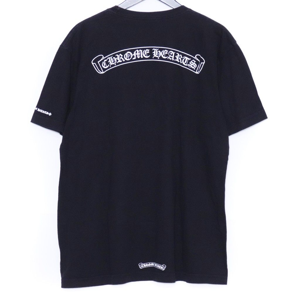 CHROME HEARTS スクロールラベル ポケットTシャツ Lサイズ ブラック