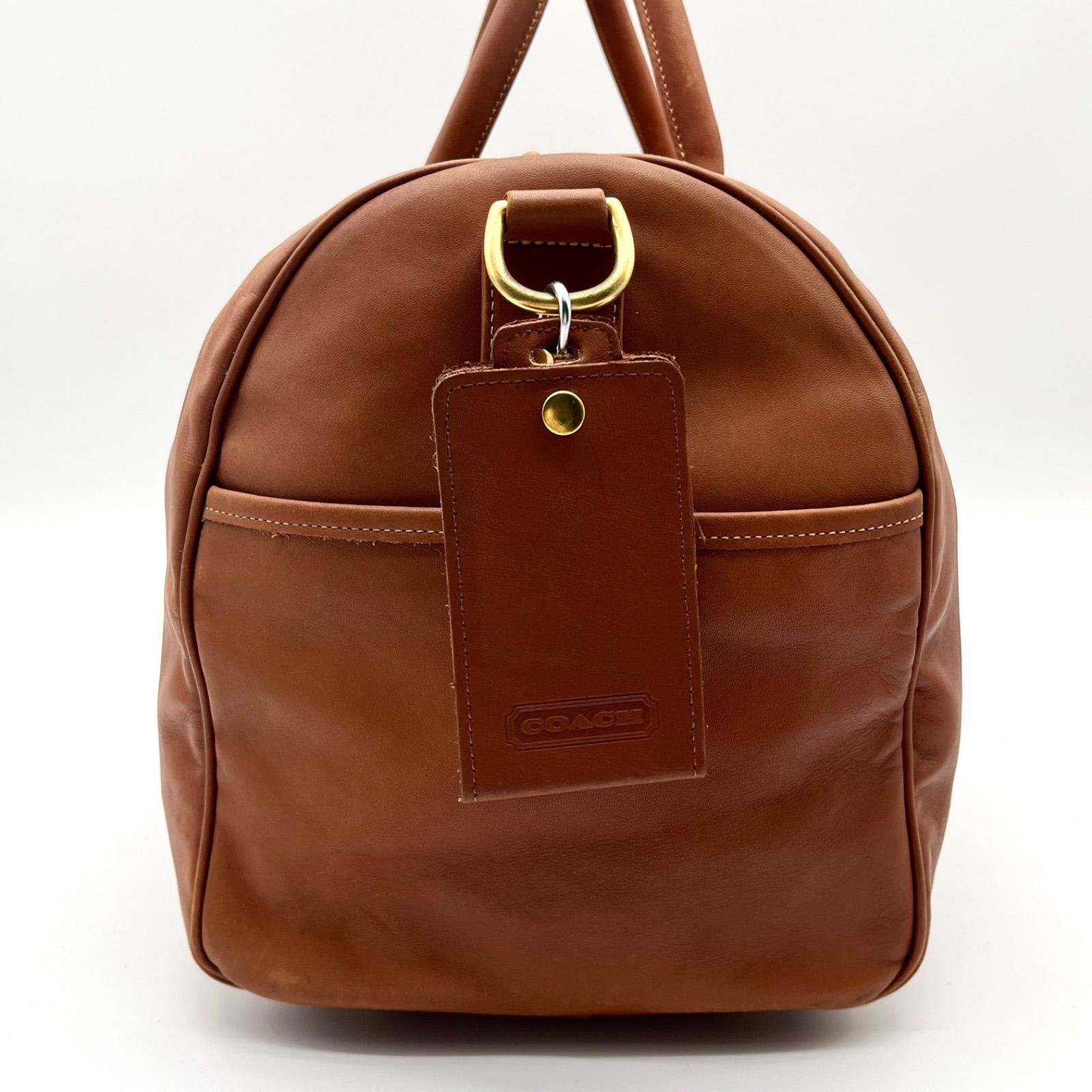 COACH ヘリテージ 2way ボストンバッグ ショルダーバッグ ブラウン 売れ筋】COACH コーチ USA製造 2way ボストンバッグ ショルダーバッグ