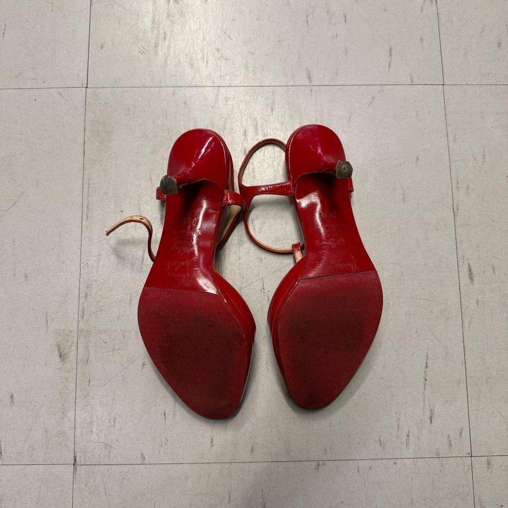 クリスチャン・ ルブタン タッセル スエード パンプス 赤底 35 1/2 Christian Louboutin クリスチャンルブタン Red Patent Leather T