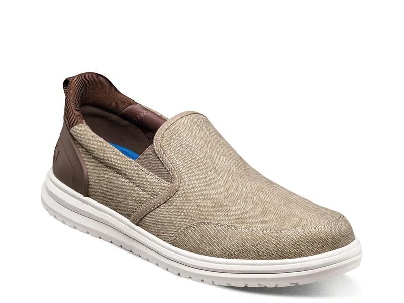 ノンブッシュ メンズ シューズ スリッポン・ローファー Nunn Bush Brew City EZ Hands Free SlipOn Stone ストーン