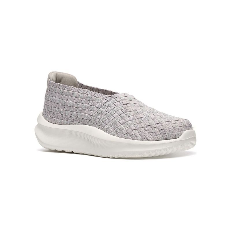クラークス レディース シューズ スニーカー Clarksolevana Weave Womens Casual SlipOn Shoes Pale Gray グレー