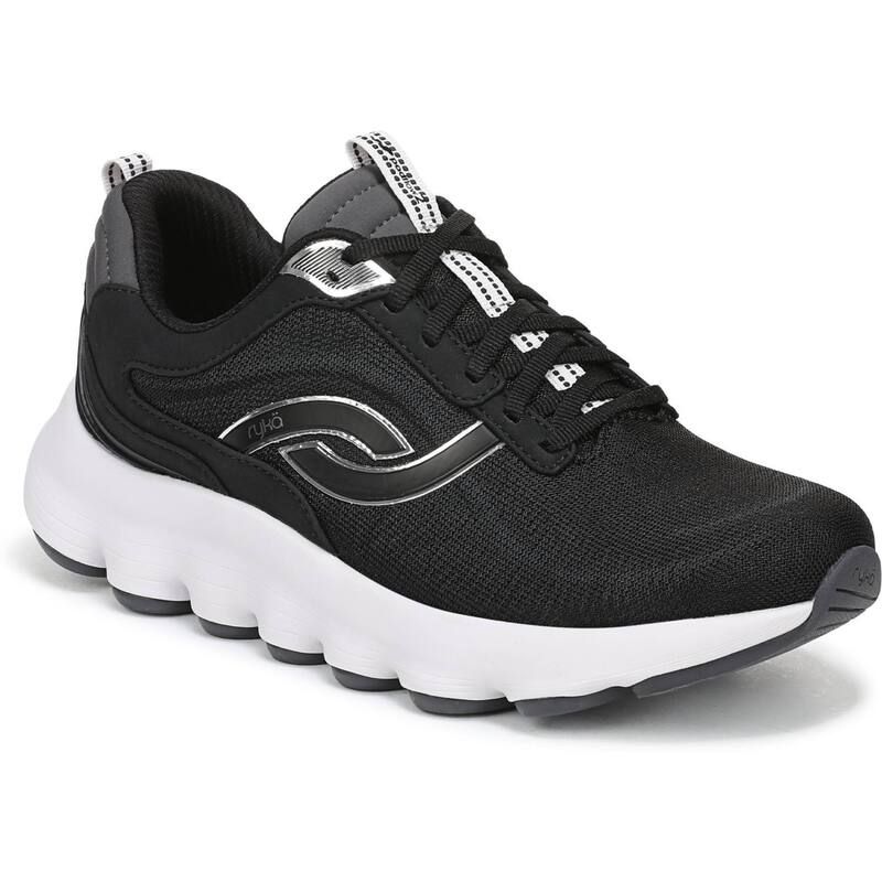 ライカ レディース シューズ スニーカー Ryka Podflow 2 Womens Cushioned Walking Shoes Black White ホワイト