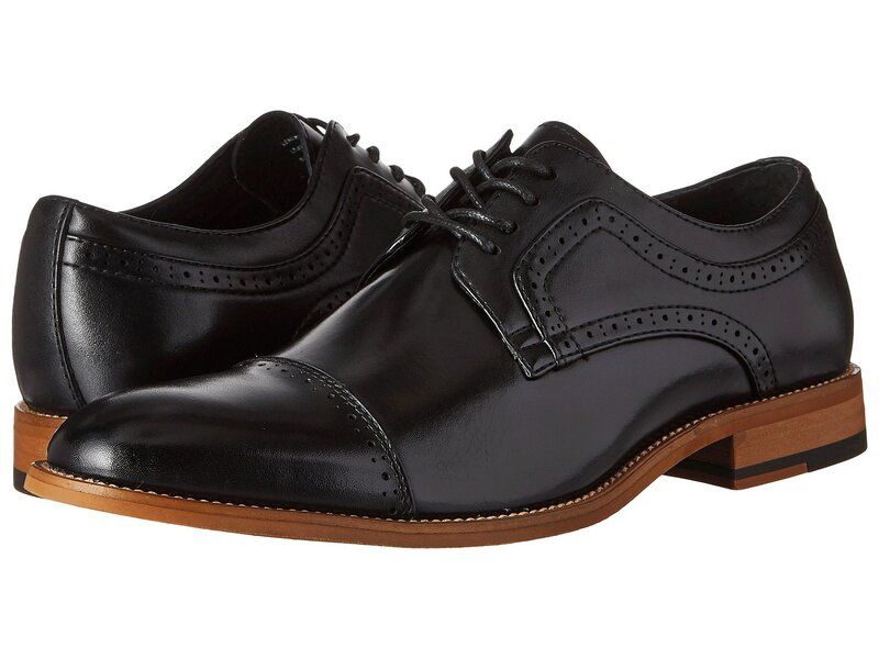 ステイシーアダムス メンズ シューズ オックスフォード キャップ Stacy Adams Dickinson Cap Toe Oxford Black ブラック