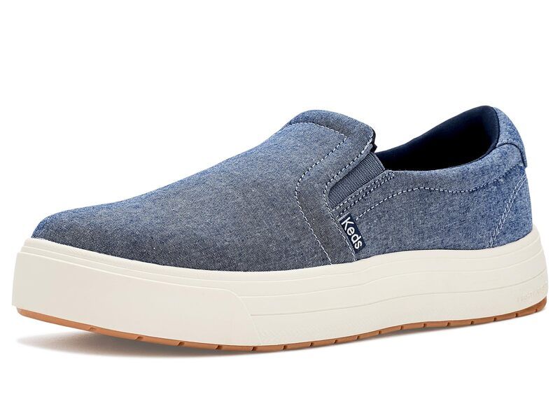 ケッズ レディース シューズ スニーカー Keds Park SlipOn Blue Chambray ブルー