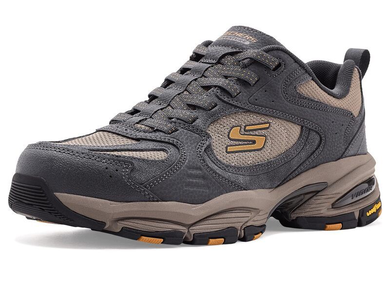 スケッチャーズ メンズ シューズ スニーカー SKECHERS Vigor 30 Taestro CharcoalGold チャコール