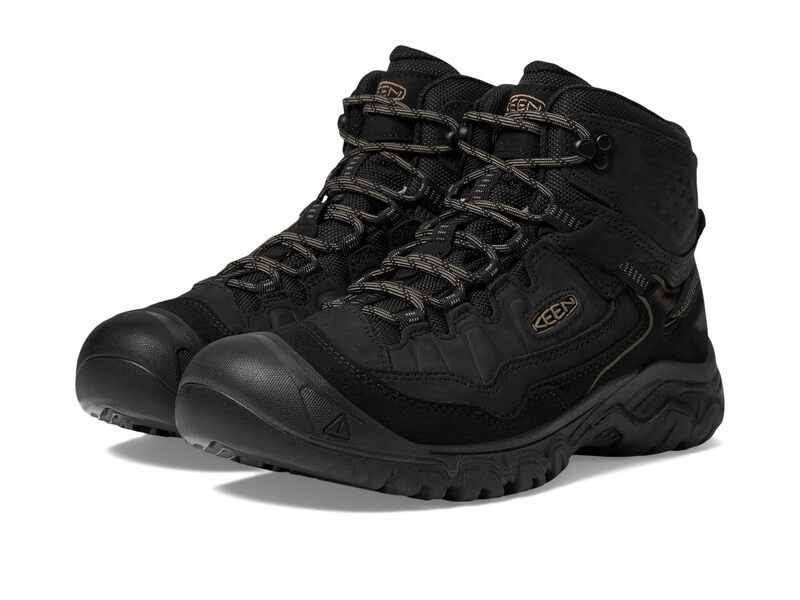 キーン メンズ シューズ ブーツ・レインブーツ KEEN Targhee IV Mid WP Triple Black ブラック