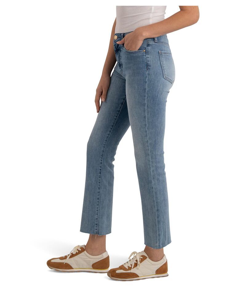 カットフロムザクロス レディース ボトムス カジュアルパンツ アンクル KUT from the Kloth Kelsey High Rise Fab Ankle Flare With Raw Hem