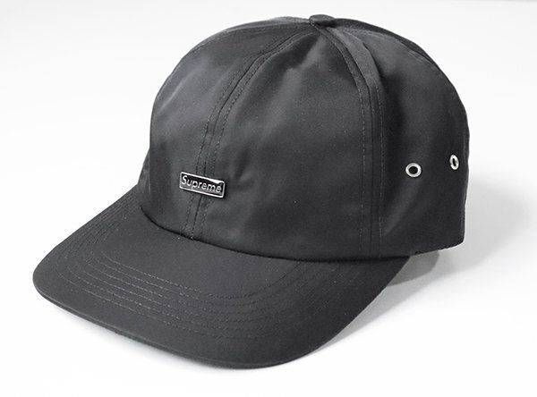 *未使用* Supreme ◆24FW Enamel small Box 6Panel キャップ 黒 (全タグ付き) ボックスロゴ BOXロゴ 帽子 シュプリーム ◆ES13