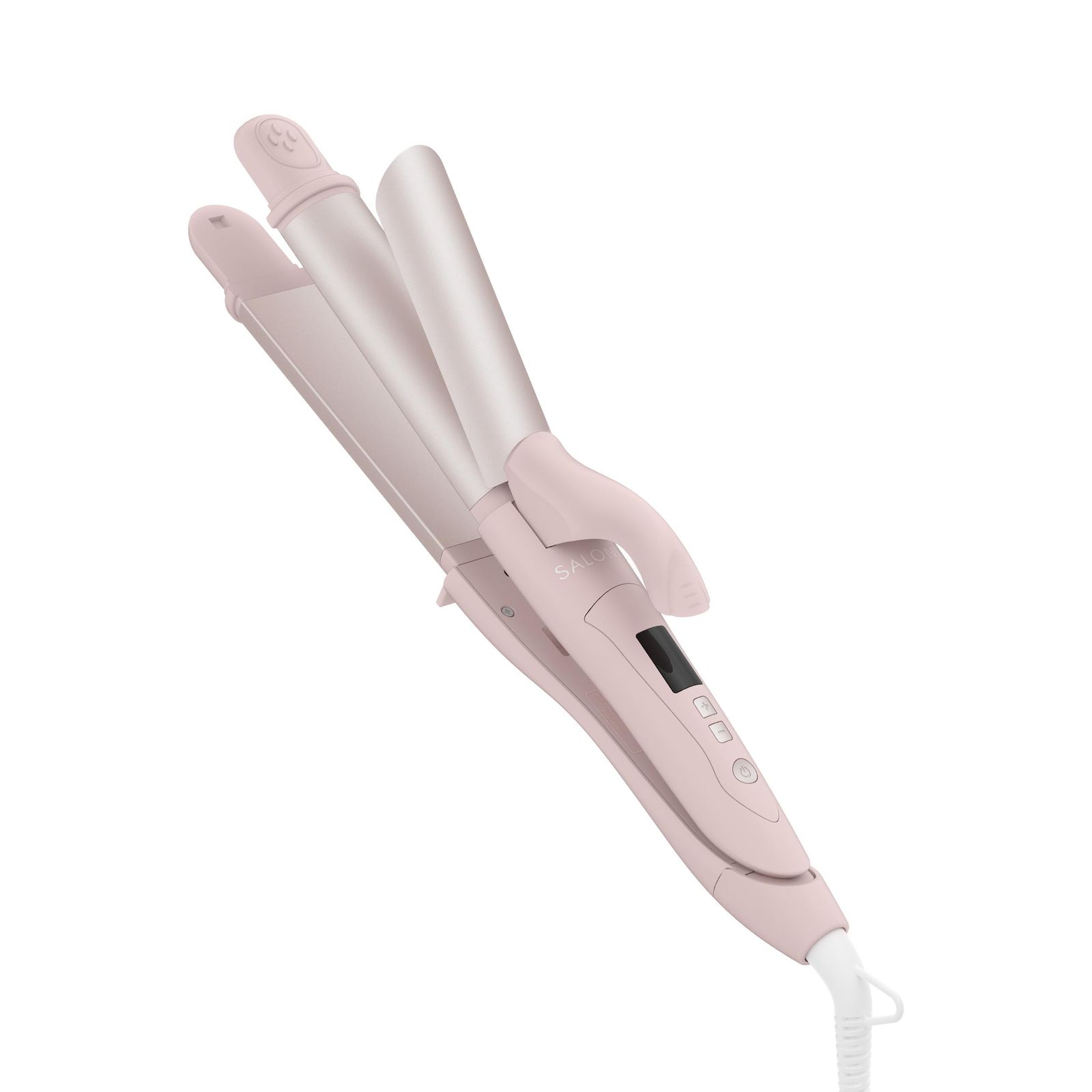 【2026年春夏限定カラー】 SALONIA サロニア 2WAYストレート&カールヘアアイロン 32mm 海外対応 マイナスイオン セラミックコーティング SAL25123MP フロー ミスティピンク [2WAY ミスティピンク]