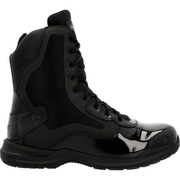ロッキー メンズ シューズ ブーツ・レインブーツ Rocky 8 Black Side Zipublic Service Boot Black ブラック