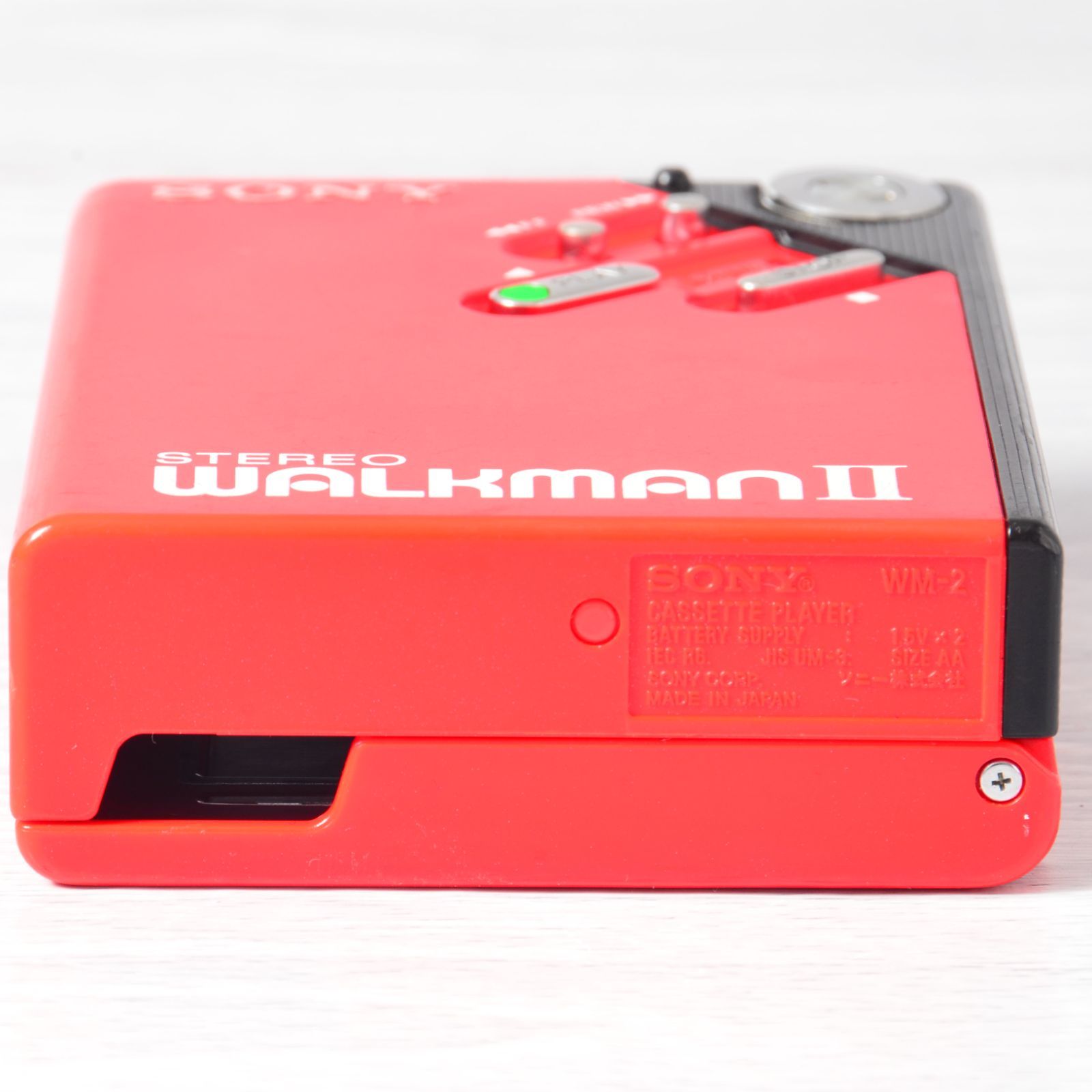 SONY WALKMAN WM-2 カセットウォークマン レッド ケース付 整備済