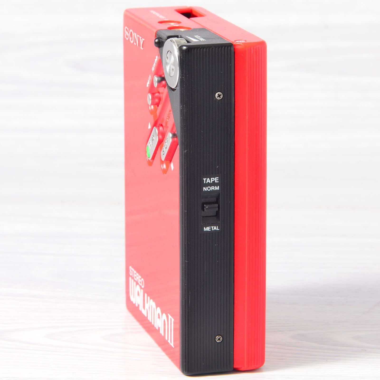 SONY WALKMAN WM-2 カセットウォークマン レッド ケース付 整備済