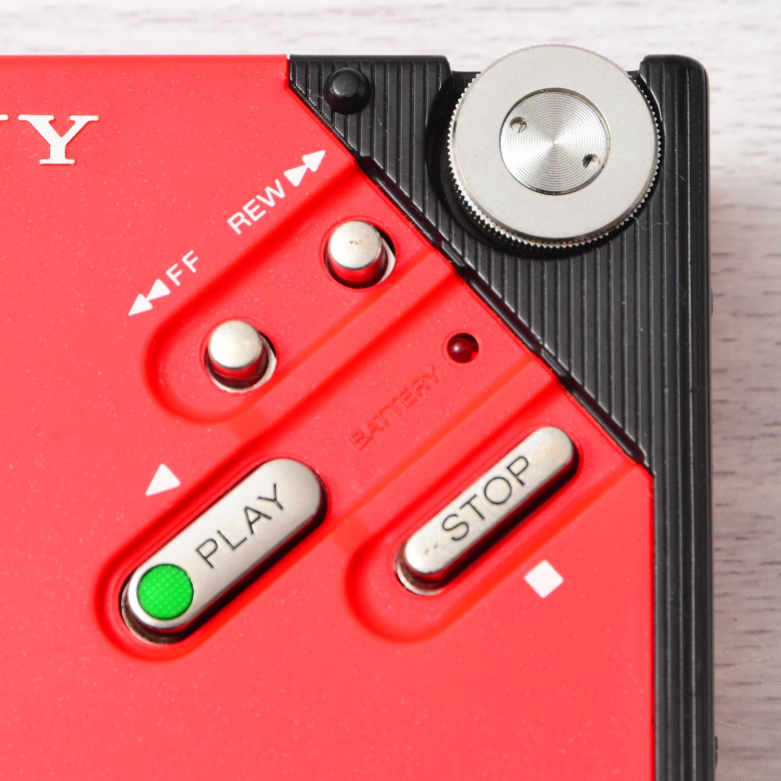 SONY WALKMAN II カセットウォークマン 赤 SONY WALKMAN WM-2 カセットウォークマン レッド ケース付 整備済