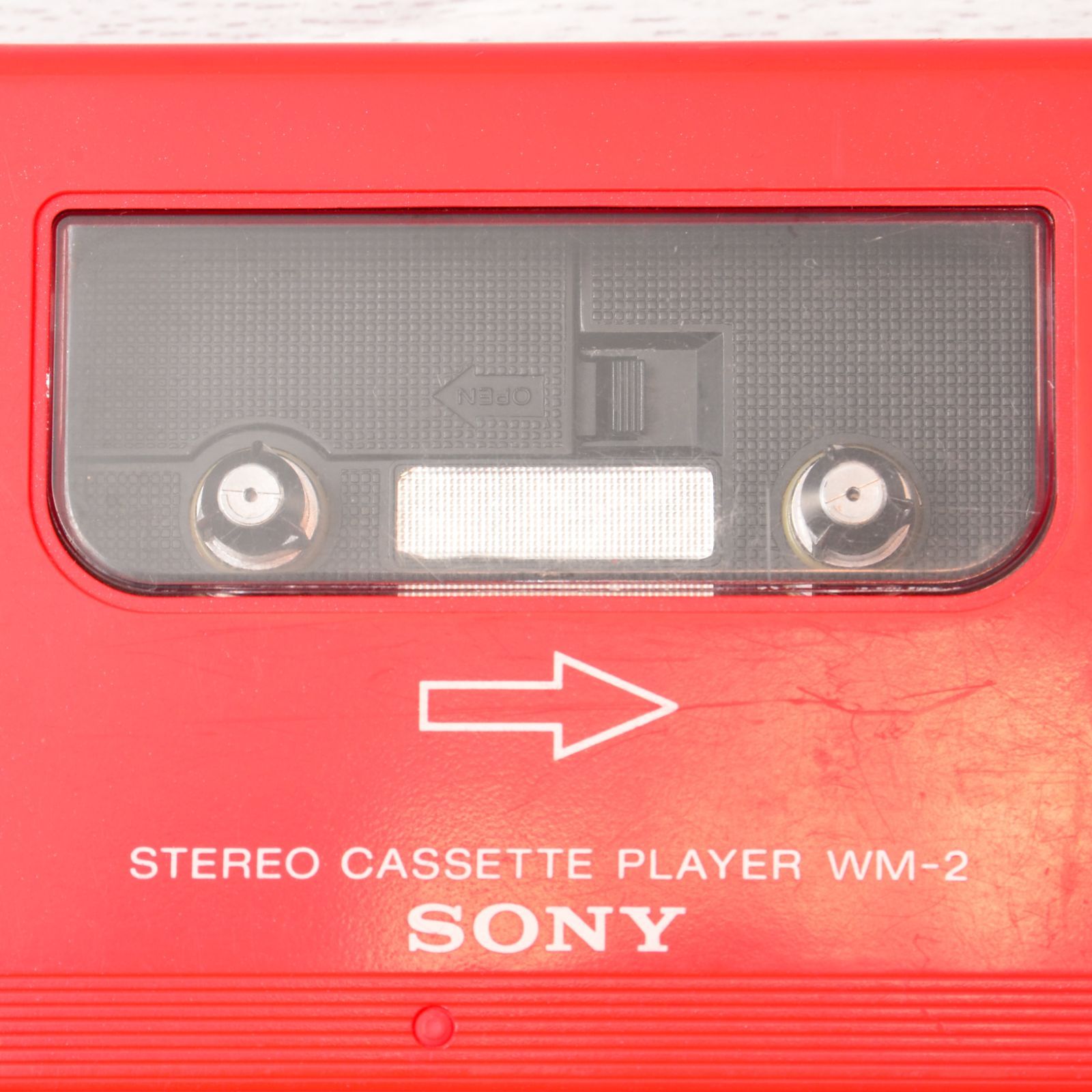 SONY WALKMAN WM-2 カセットウォークマン レッド ケース付 整備済