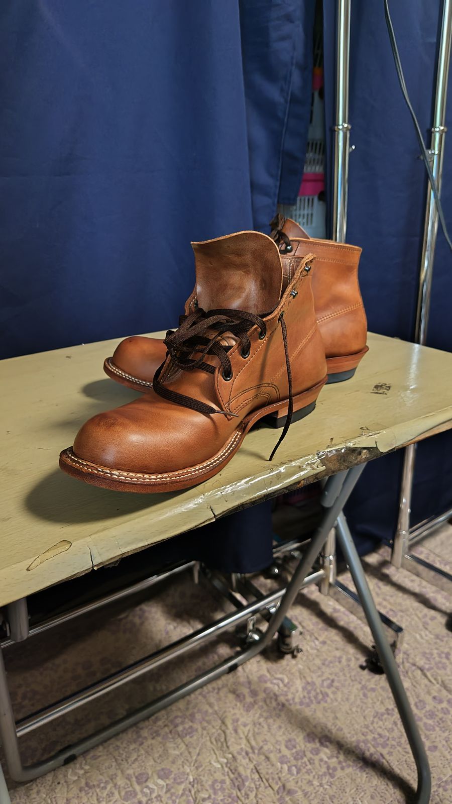h223◆ White's Bootsホワイツブーツ◆「スモークジャンパー」 キャメル色 革紐 ワークブーツ サイズ表記10 B 28cm