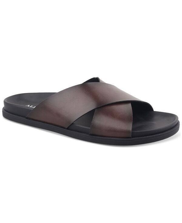 【送料無料】 アルファニ メンズ スリッポン・ローファー シューズ Mens Wallacce SlipOn Sandals Classic Brown