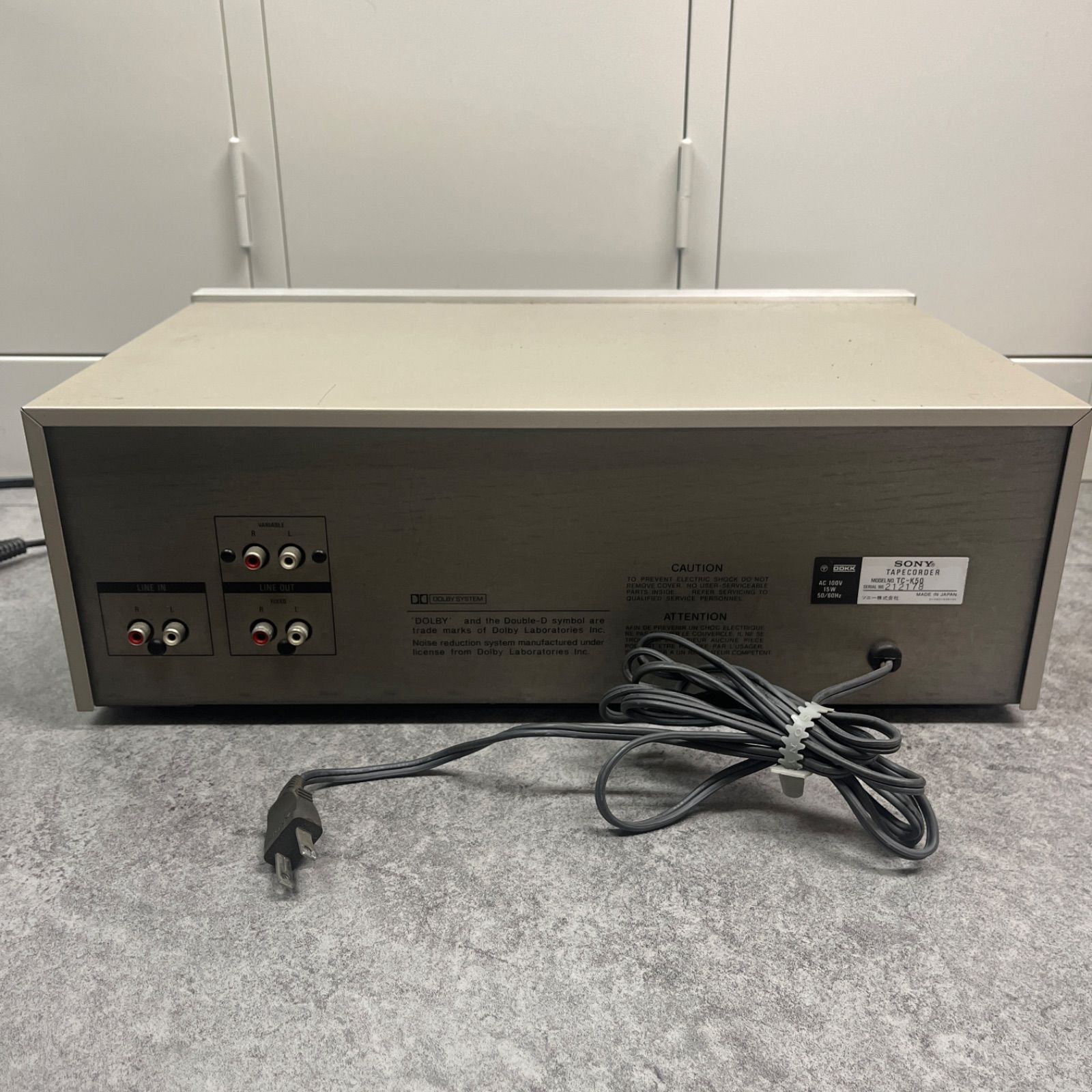 6/28までの限定価格！【通電確認済み】SONY ソニー カセットデッキ TC