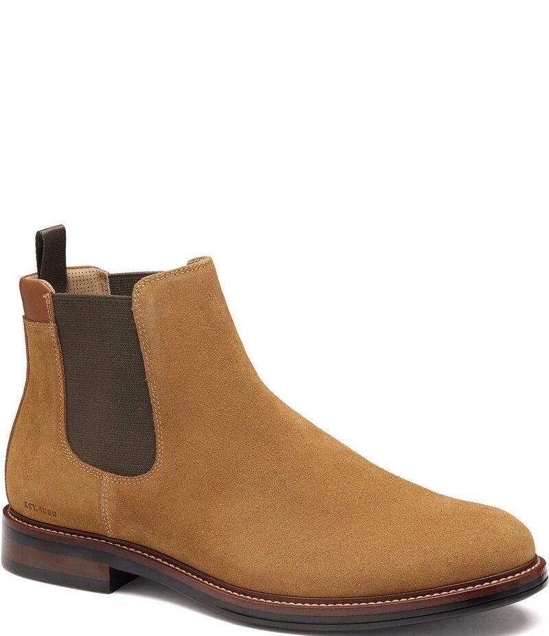 ジョンストンアンドマーフィー メンズ シューズ ブーツ・レインブーツ チェルシーブーツ スエード チェルシー ブーツ Johnston Murphy Mens XCDurham Waterproof