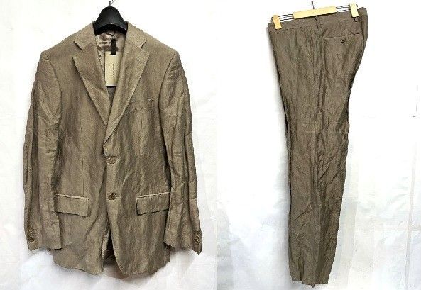 イタリア製 HAUTE｜オート スーツ セットアップ ラメ シワ加工 テーラードジャケット スラックスパンツ KWY