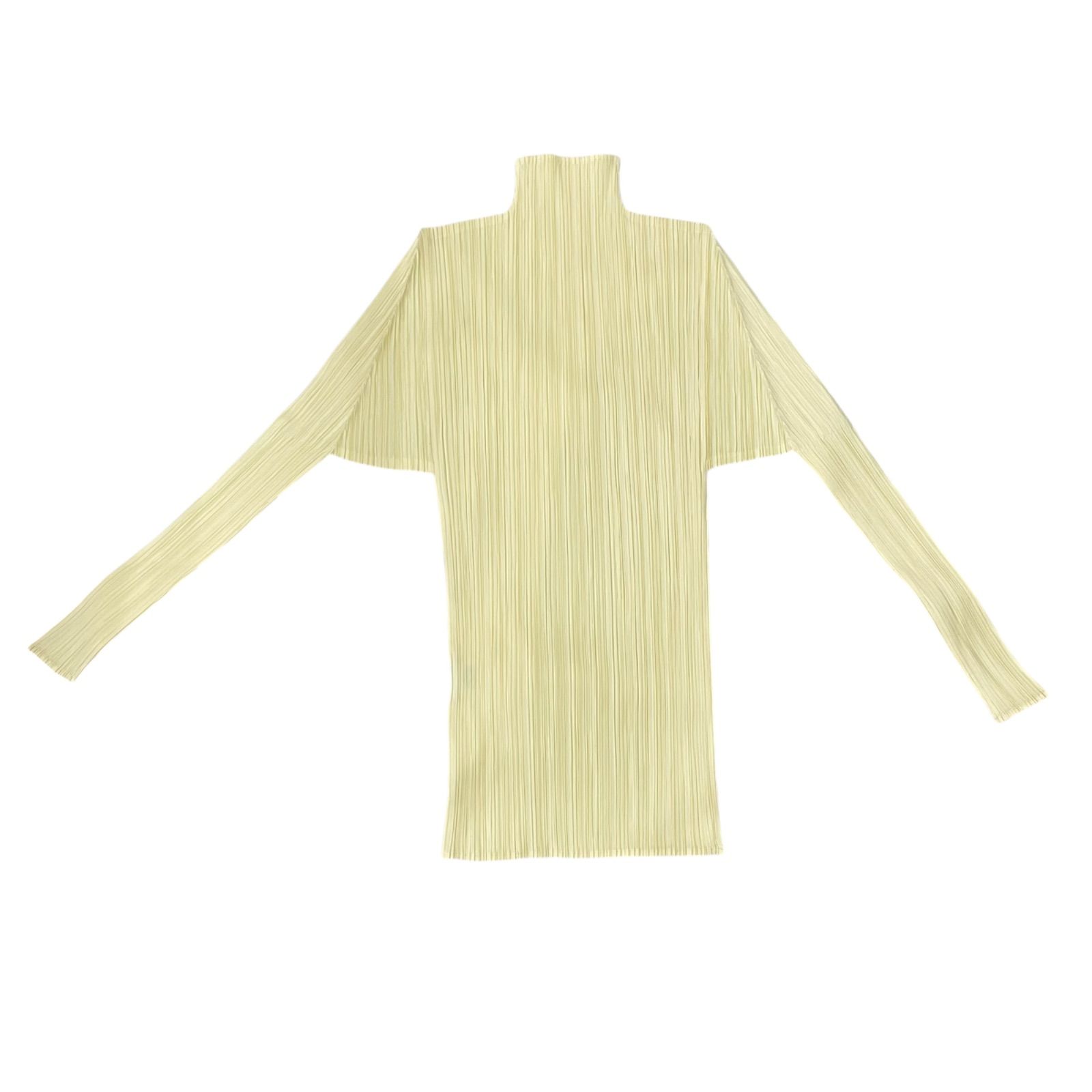PLEATS PLEASE 長袖カットソー ボトルネックロングスリーブTシャツ