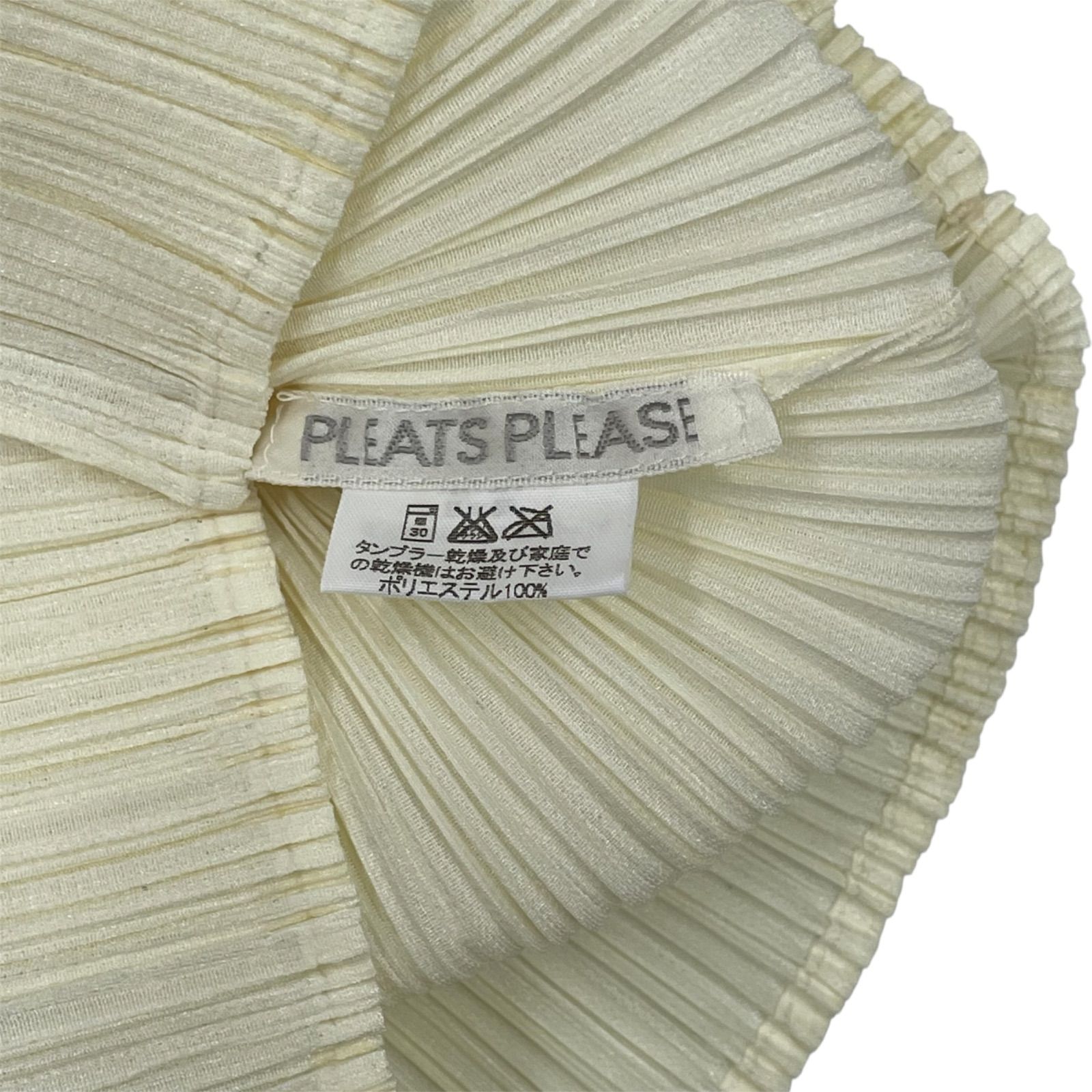 PLEATS PLEASE 長袖カットソー ボトルネックロングスリーブTシャツ