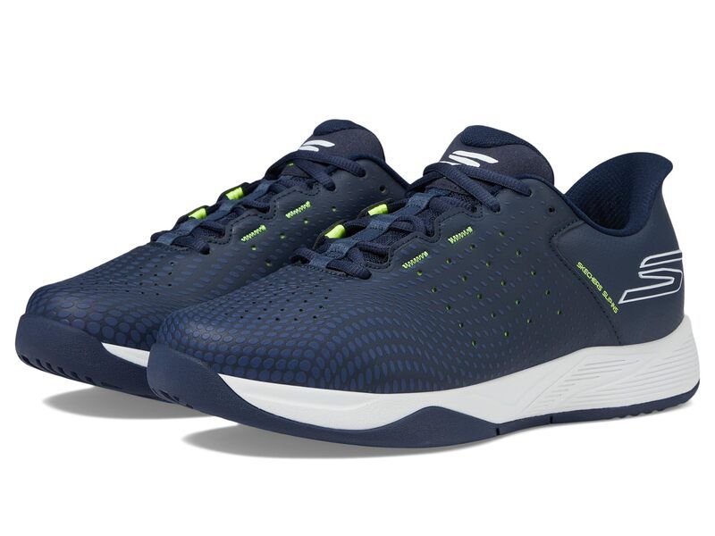 スケッチャーズ メンズ シューズ スニーカー SKECHERS Viper Court Reload Hands Free SlipIns NavyYellow ネイビー