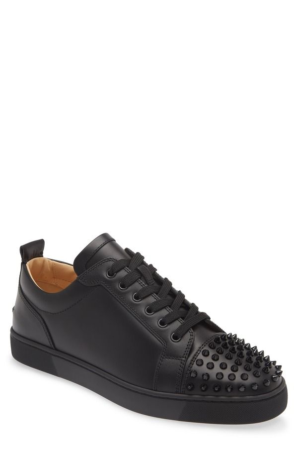 クリスチャン・ルブタン メンズ シューズ スニーカー Christian Louboutin Louis Junior Spikesneaker Cm53 BlackBlack ブラック