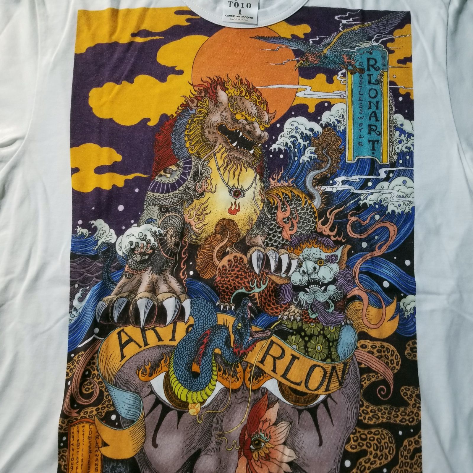 JUNYA WATANABE MAN 22ss × Rlon Wang プリントカットソー M ジュンヤ 