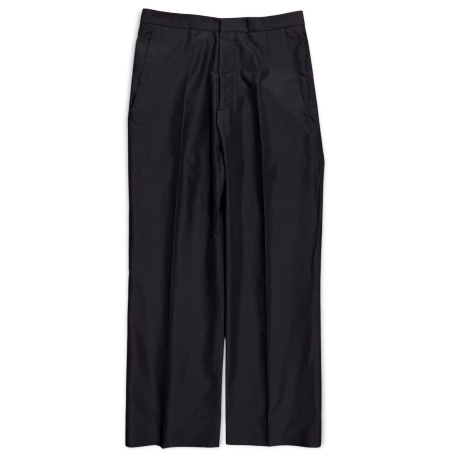 【JIL SANDER】SILK SLACKS ジルサンダー　黒　シルク　スラックス