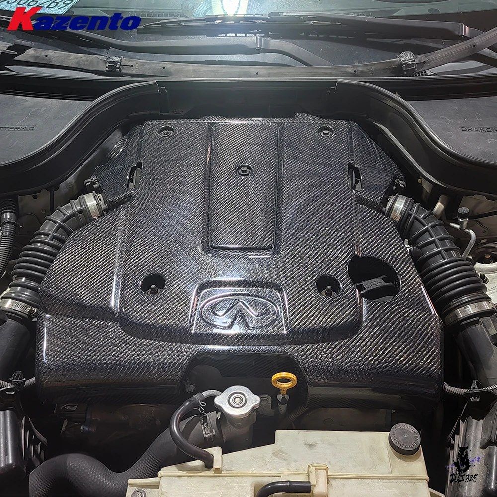 インフィニティ G35 G37 2007-2013 カーボン柄 エンジンカバーパネル