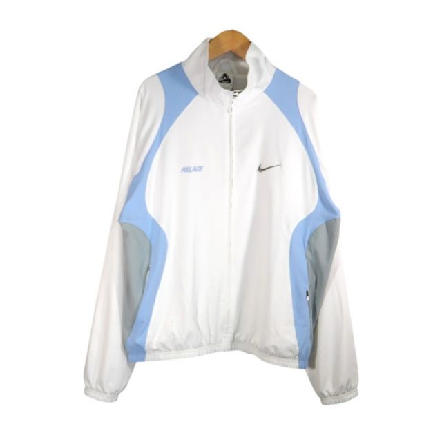 PALACE 26ss NIKE TRACK JACKET WHITE/LIGHT BLUE サイズS パレス
