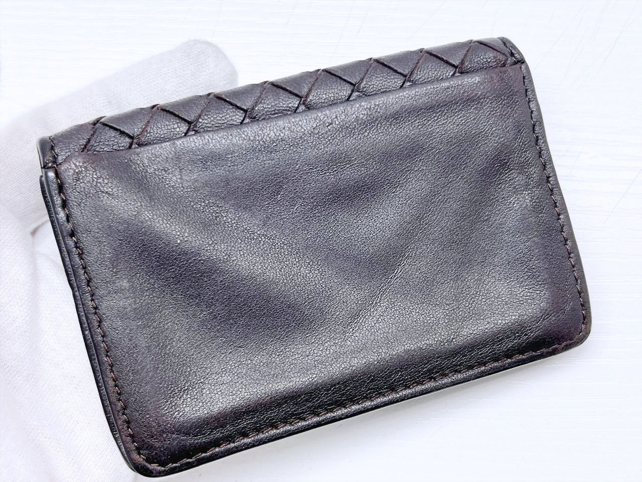 ボッテガヴェネタ イントレチャート ブラウン 名刺入れ【60】 Bottega Veneta ボッテガヴェネタ イントレチャート 名刺入れ カード