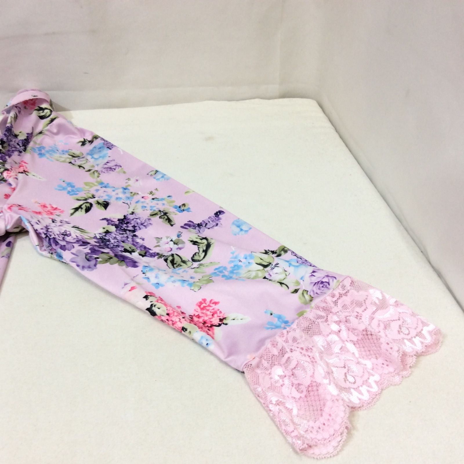 新品未使用タグ付き　スーパービューティー 44 ピンク　花柄　レース 美品☆super beauty スーパービューティー チュニック 44 ピンク 花柄