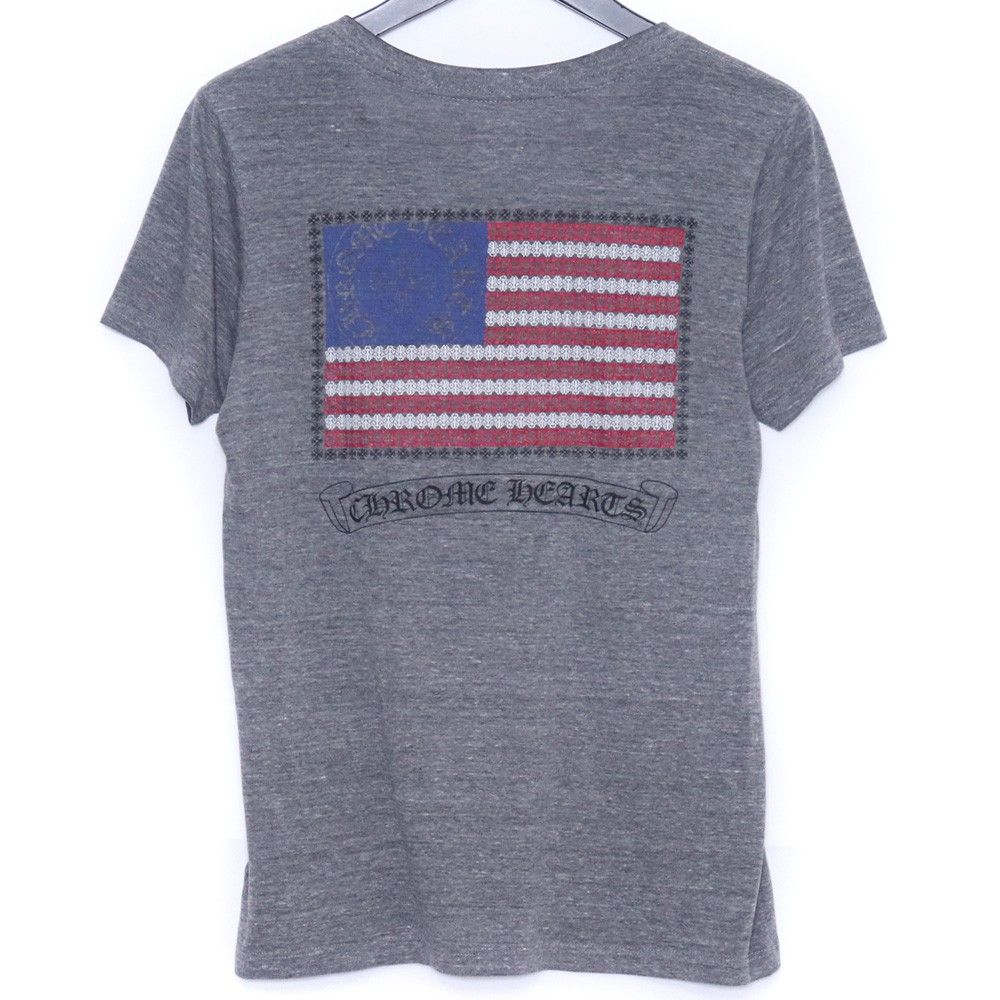 CHROME HEARTS アメリカンフラッグダガー VネックTシャツ Mサイズ