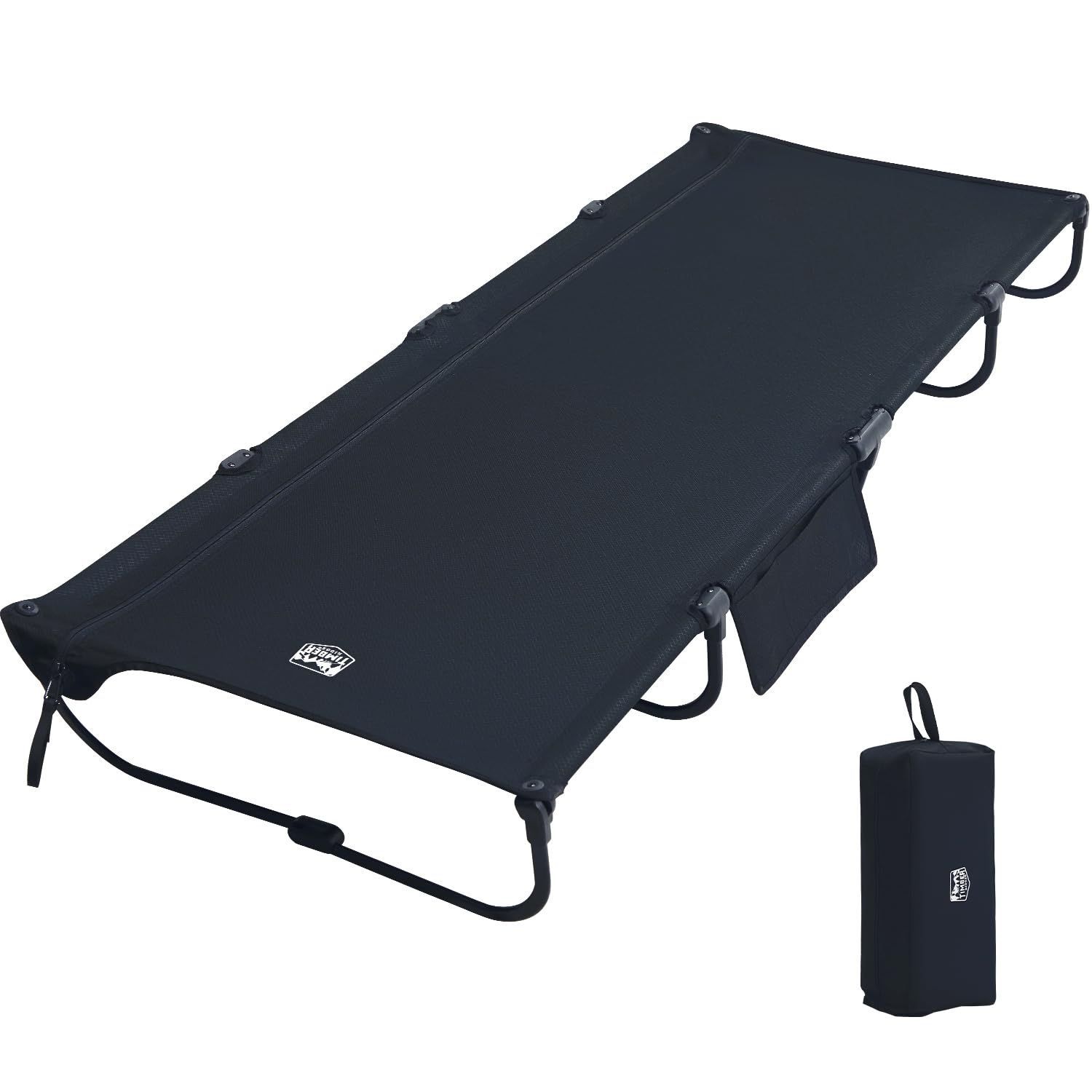 『大特価』 沈み感ない コンパクト 軽量 キャンプコット 新型ファスナー 耐荷重102kg L190.5*W66*H18.5cm アウトドアベッド折りたたみ ジェットコットUL-NEO 収納バッグ付き キャンプベッド RIDGE TIMBER