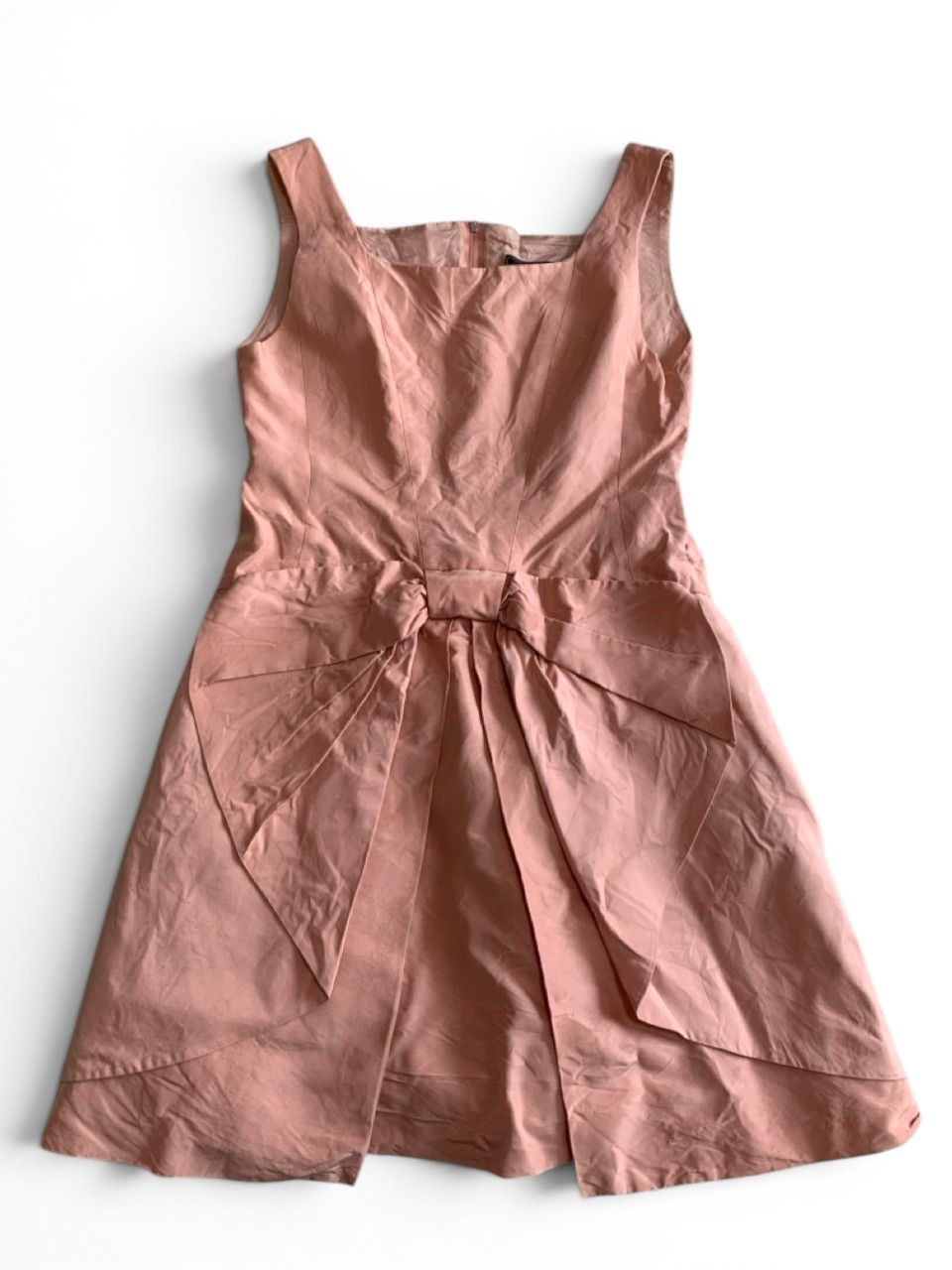 美品 FOXEY フォクシー ノースリーブワンピース フレア リボン dress